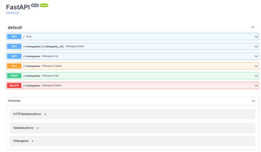 aziona fastAPI API GUI